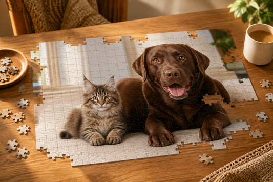 Puzzle col tuo pet: il regalo che diverte (e poi si incornicia)