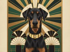 Ritratto del pet in stile Art Deco