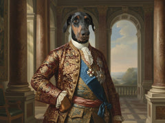 Ritratto del pet in stile Duca