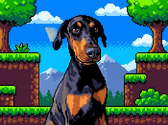 Ritratto del pet in stile Pixelato