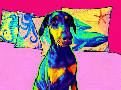 Ritratto del pet in stile Pop-Art