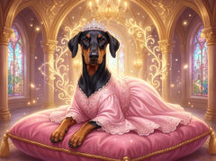 Ritratto del pet in stile Principessa