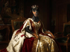 Ritratto del pet in stile Regina Vittoria