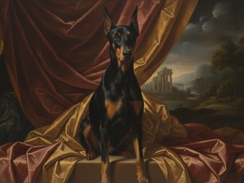 Ritratto del pet in stile Tiziano